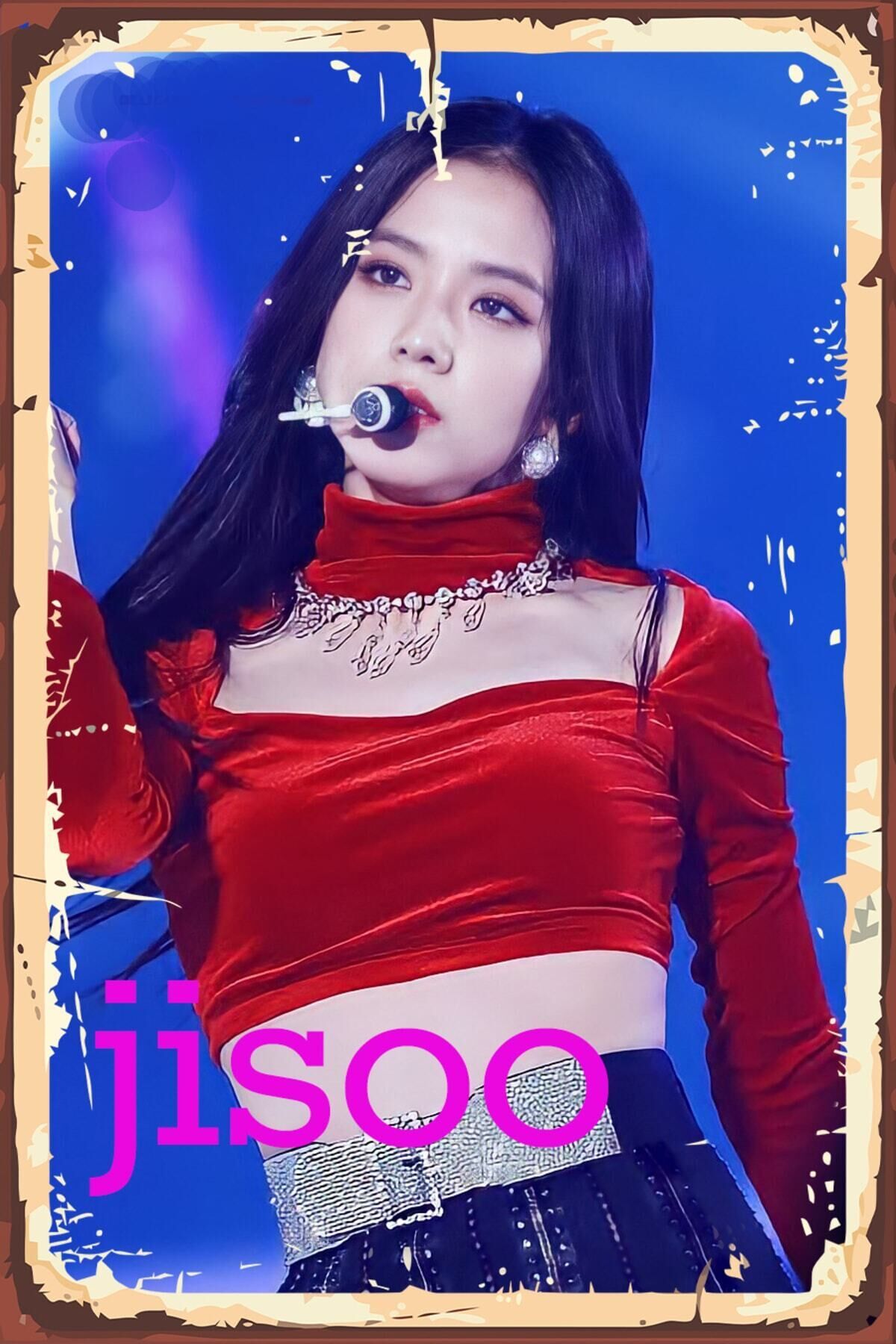 Blackpink Tasarımlı 20x30 Cm Retro Ahşap Poster