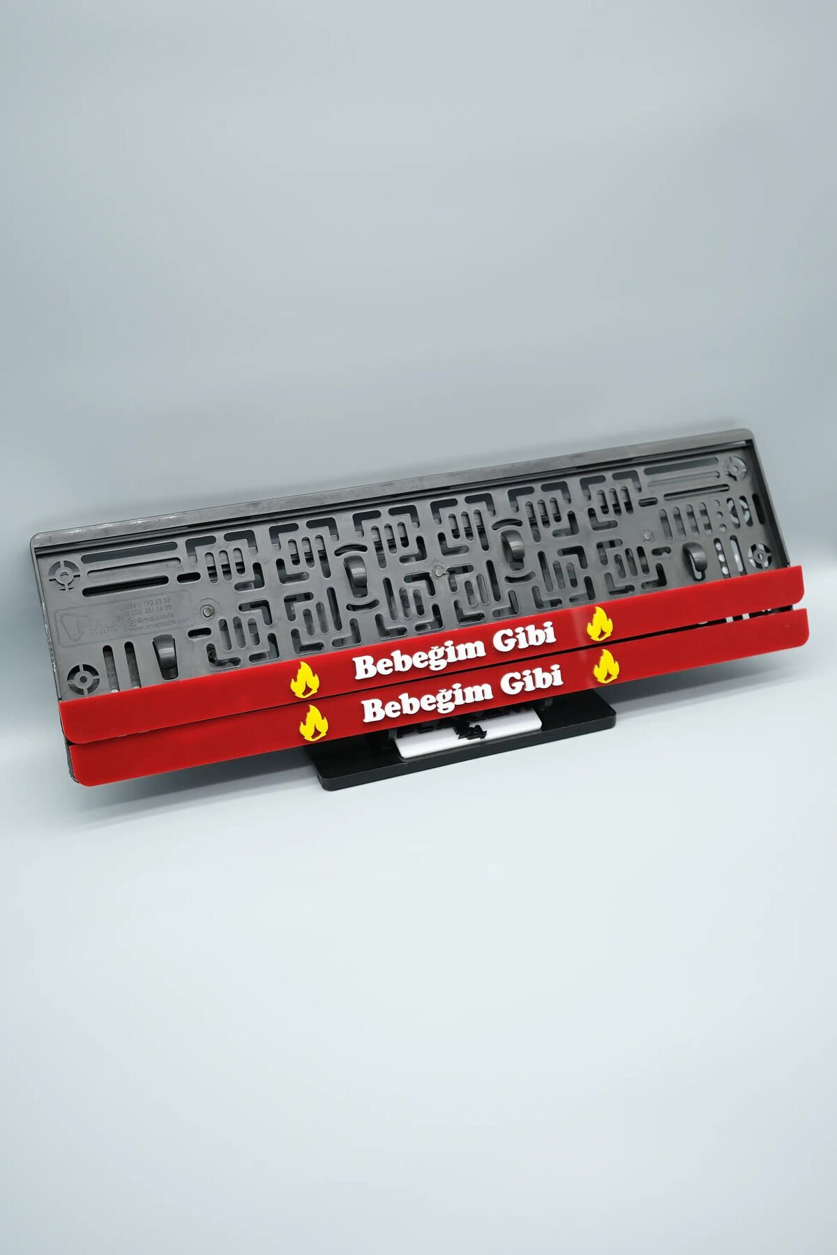 BEBEĞİM GİBİ 3D KABARTMALI PLEKSİ ARABA PLAKALIĞI