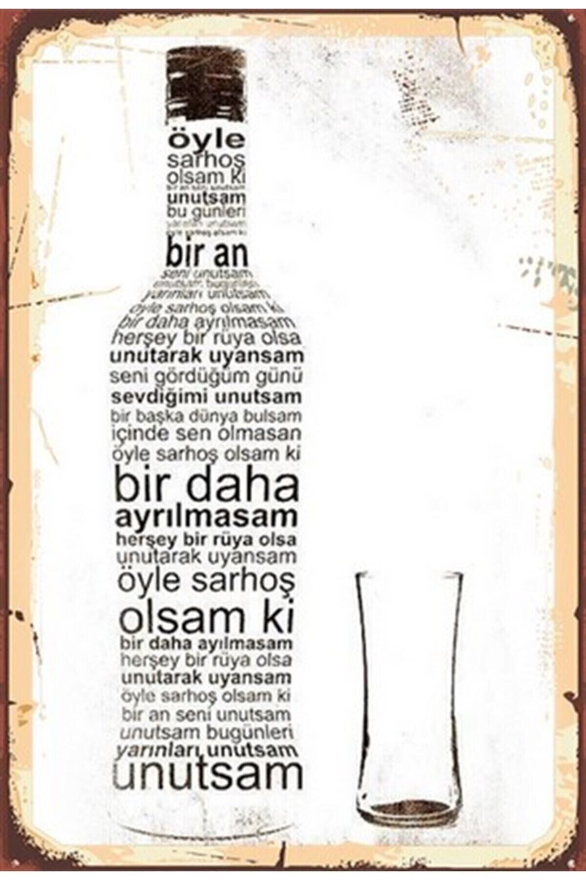 Ahşap Retro Poster