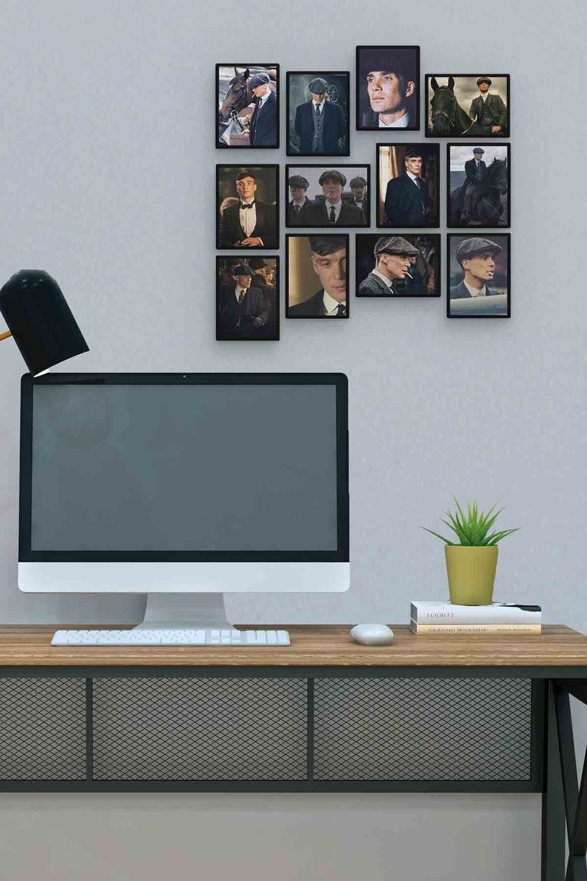 Tom Shelby 12 Parça Mdf (ahşap) Tablo Ofis Boyu