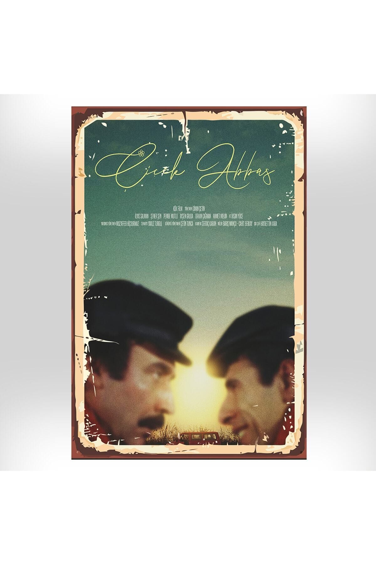 Çiçek Abbas Tasarımlı 20x30 Cm Retro Ahşap Tablo