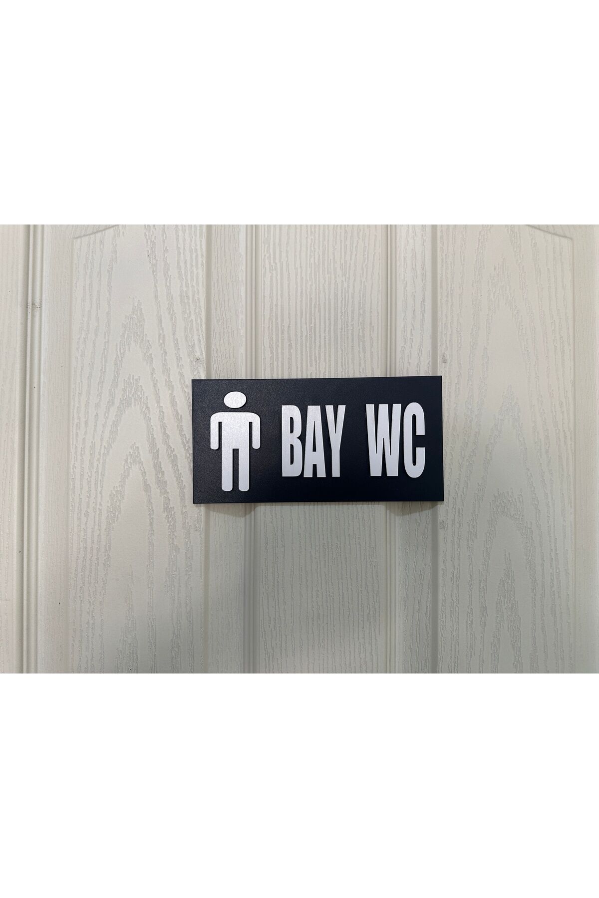 WC Mdf Kabartma Yazı Erkek Yazısı Tuvalet Yazısı