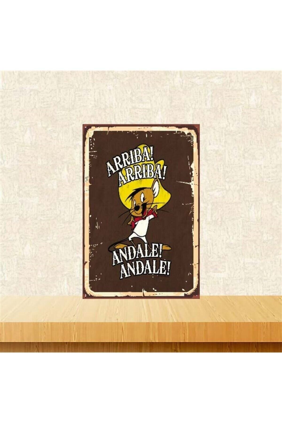 Arrıba Arrıba Tasarımlı Retro Ahşap Poster 20-30 Cm