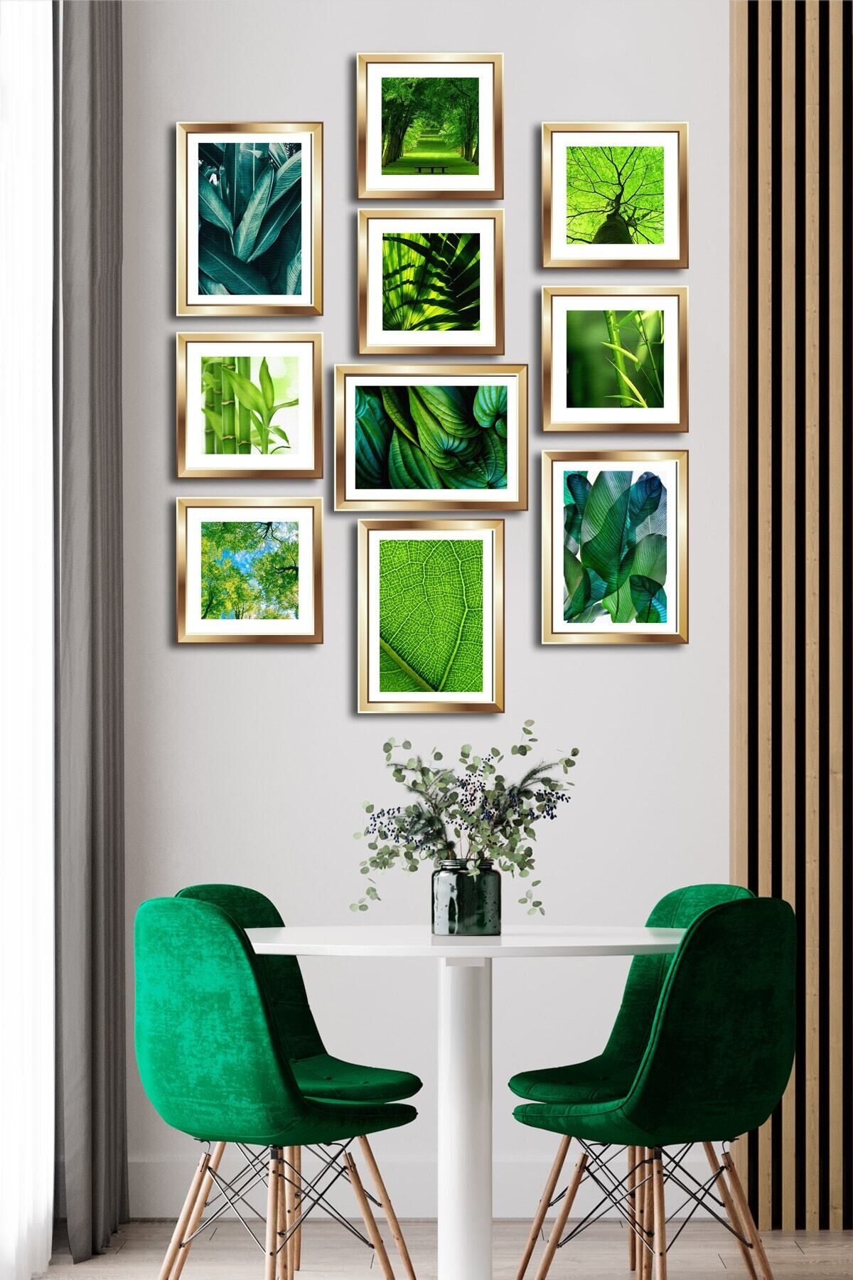 10 Parçalı Çerçeve Görünümlü Mdf Tablo Seti Flm133