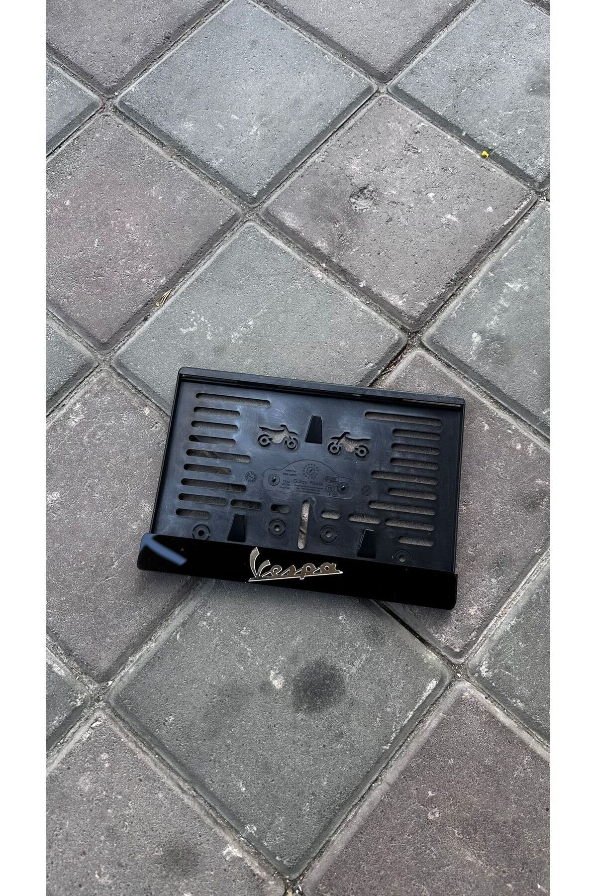 3D VESPA MOTOR PLEKSİ PLAKALIK