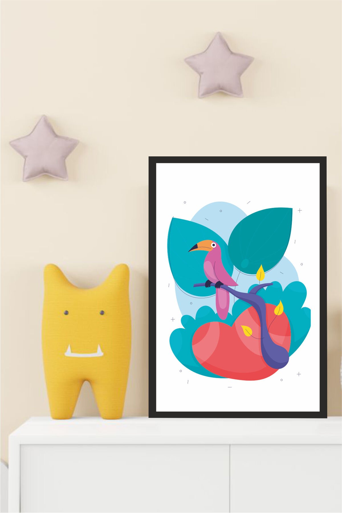 Çocuk Odası Tasarımlı Çerçeve Görünümlü Mdf Tablo