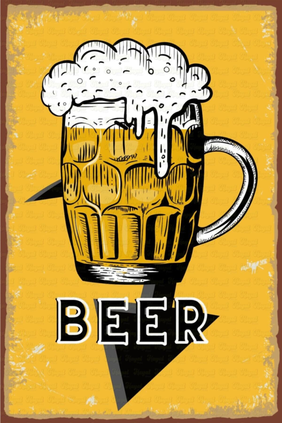 Temalı Retro Ahşap Poster