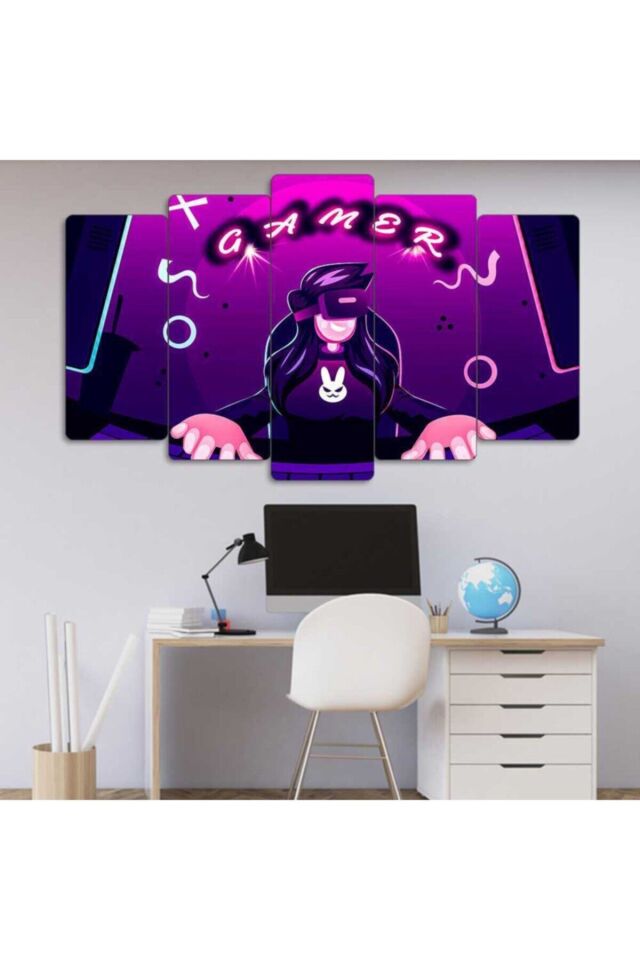 Gamer 5 Parçalı Tablo