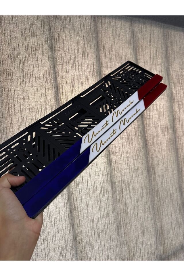3D 3 RENK FRANSIZ PLEKSİ PLAKALIK