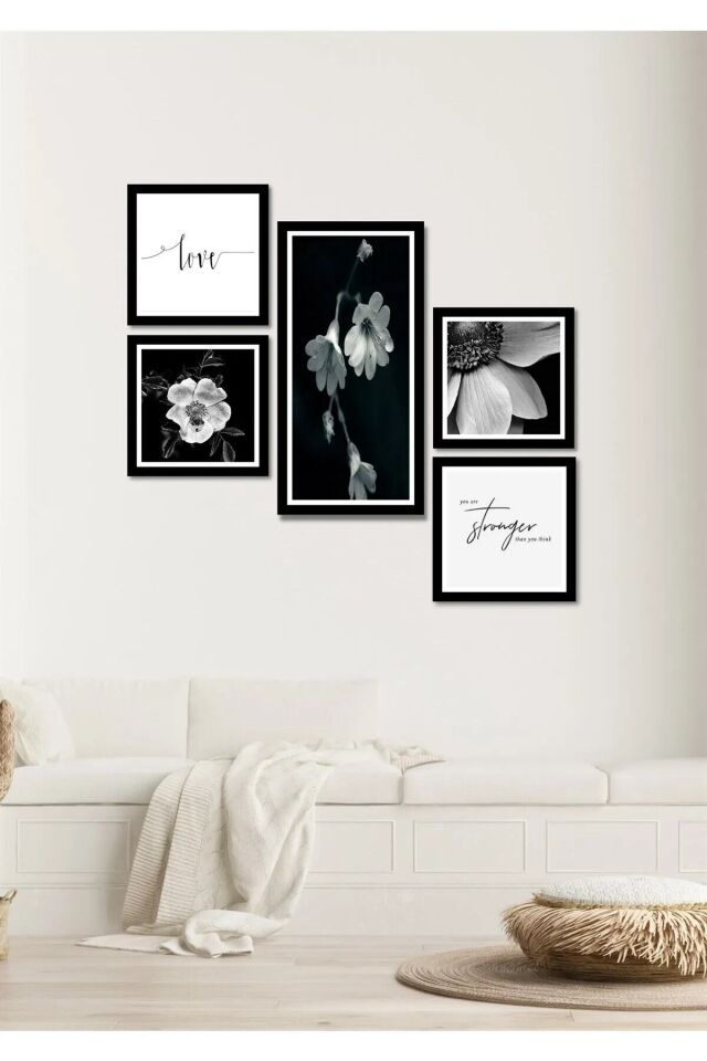 Collage Style 5 Parçalı Mdf Tablo Atf292