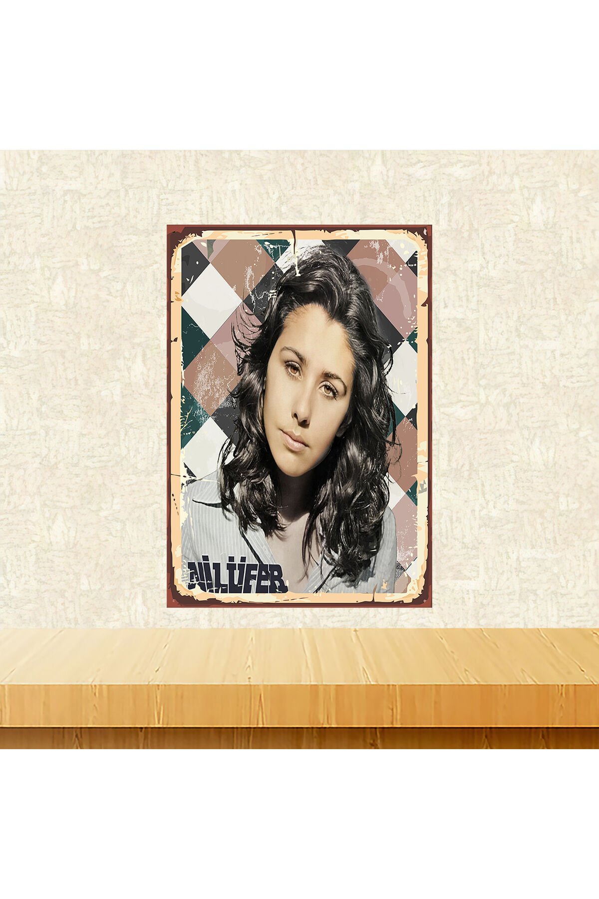 Nilüfer Temalı 20 x 30 CM MDF Ahşap Duvar Tablosu Arkasından Yapışkan Mevcuttur