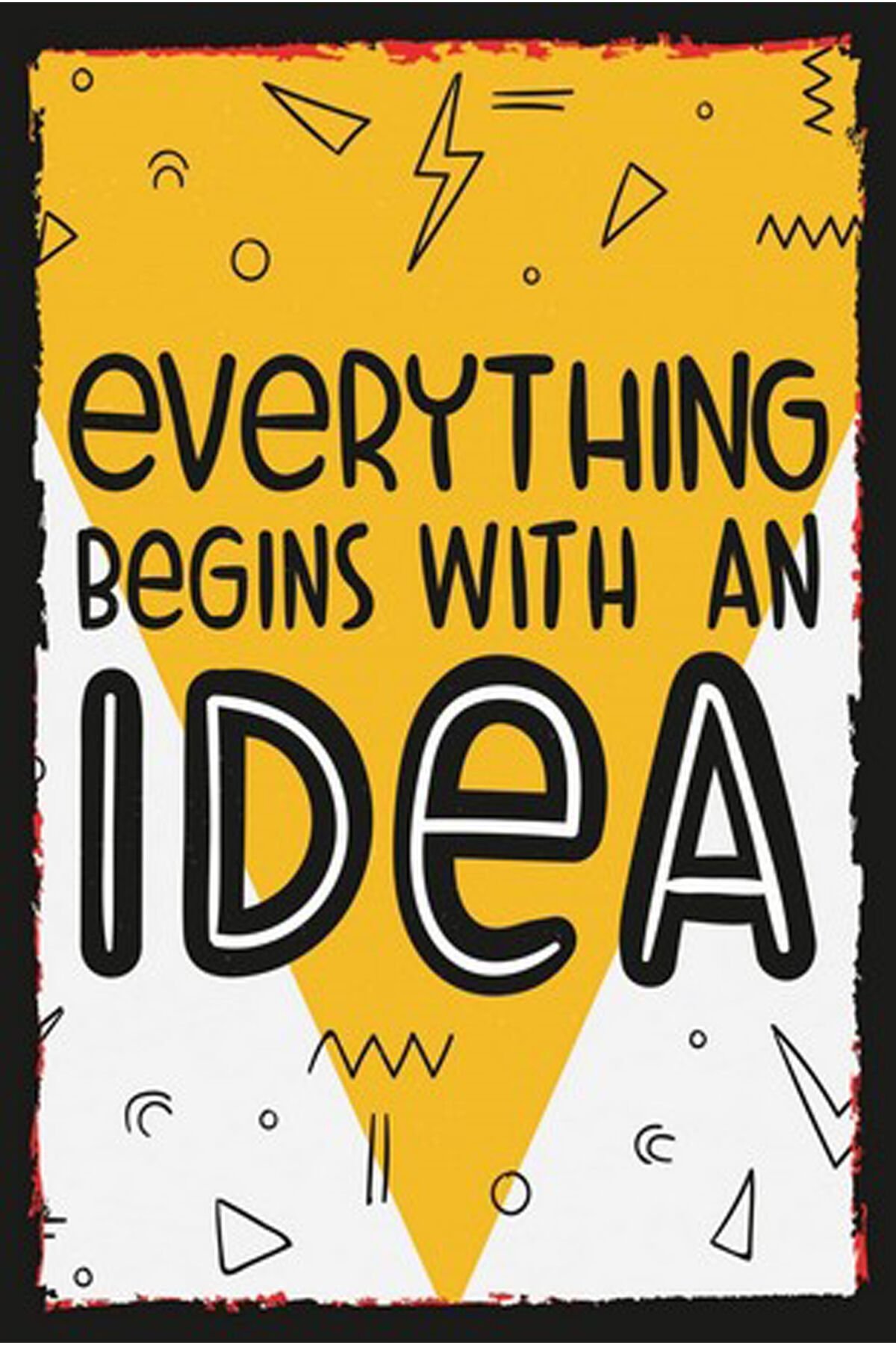 Yazılı Retro Ahşap Poster