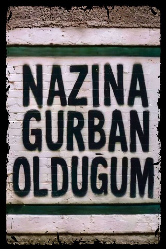 Nazına Kurban Olduğum Retro Ahşap Poster (20x30)