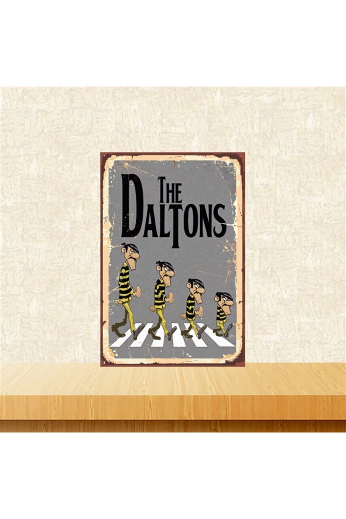 The Daltons 20-30 Cm Retro Ahşap Tablo Tkfx5038