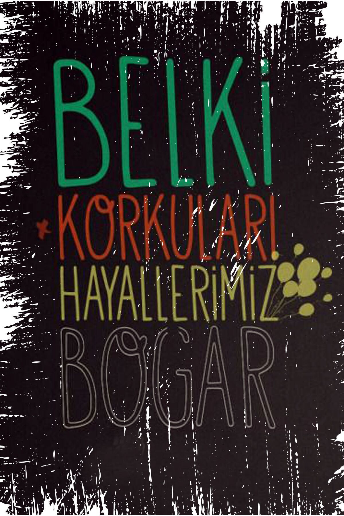 Yazılı Retro Ahşap Poster