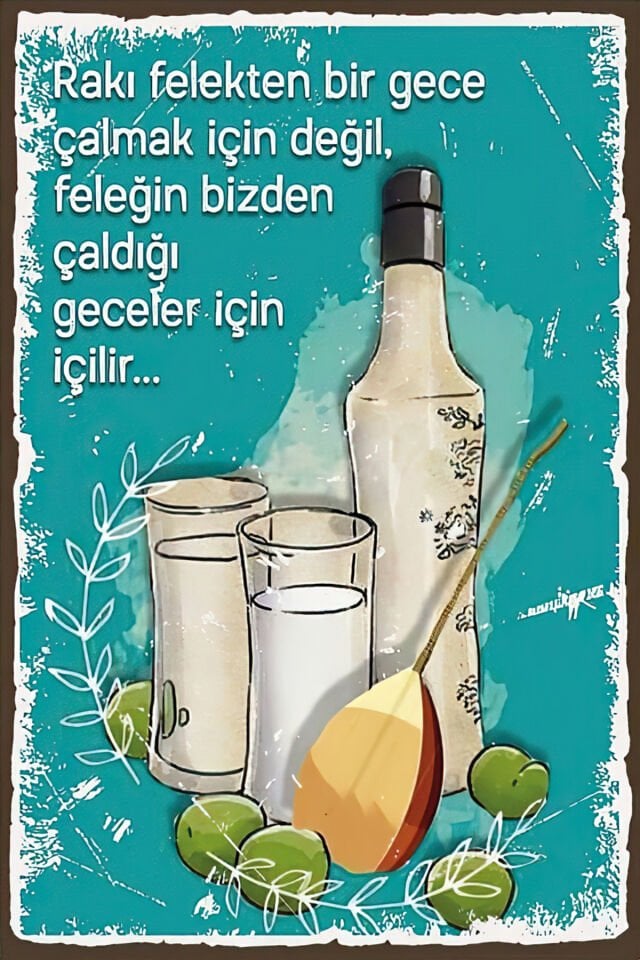 Rakı 3'lü Ahşap Poster Set (20x30cm)