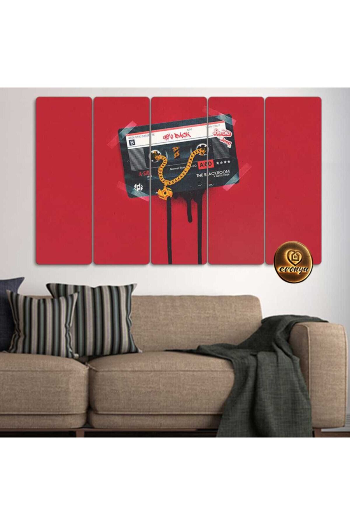 90's, Nostalji - 5 Parçalı Tablo