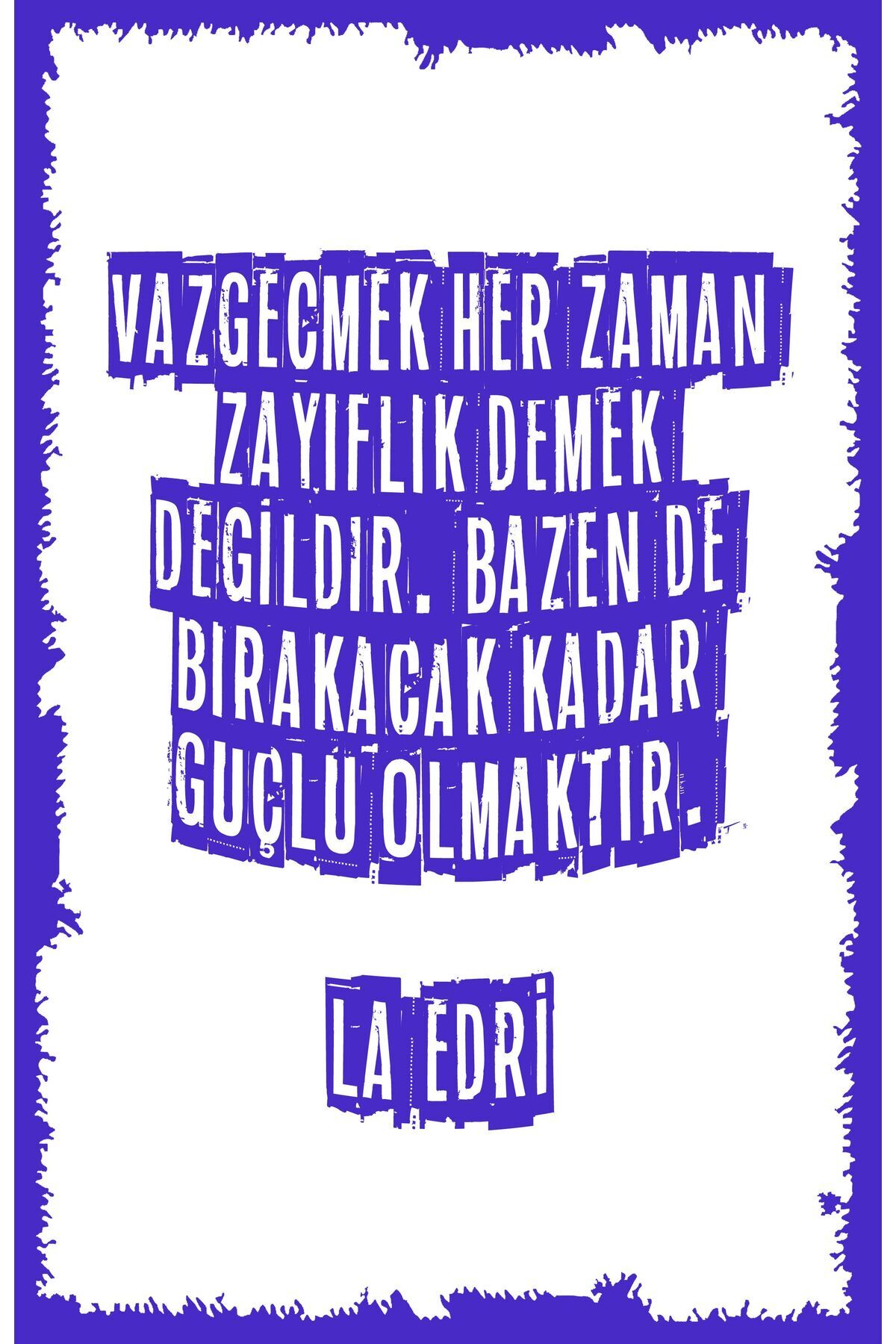 Yazılı Retro Ahşap Poster