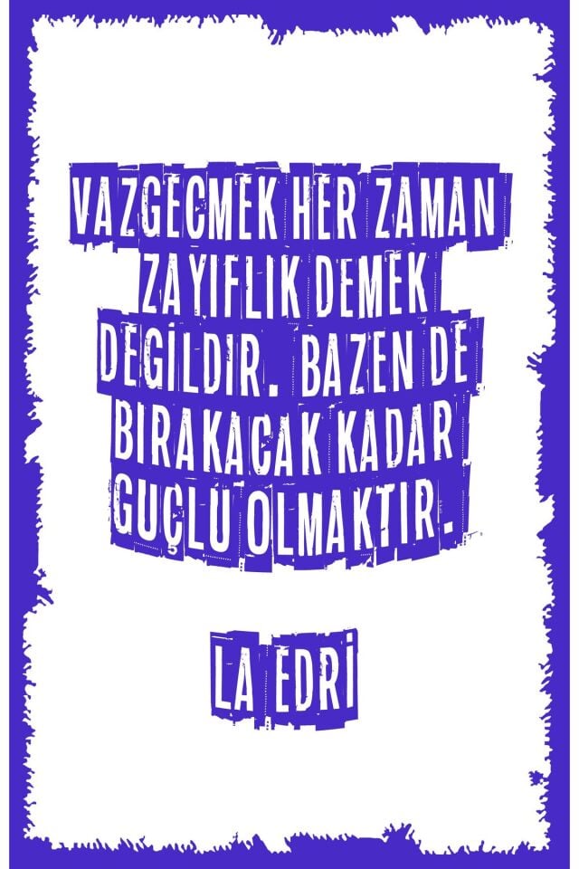 Yazılı Retro Ahşap Poster
