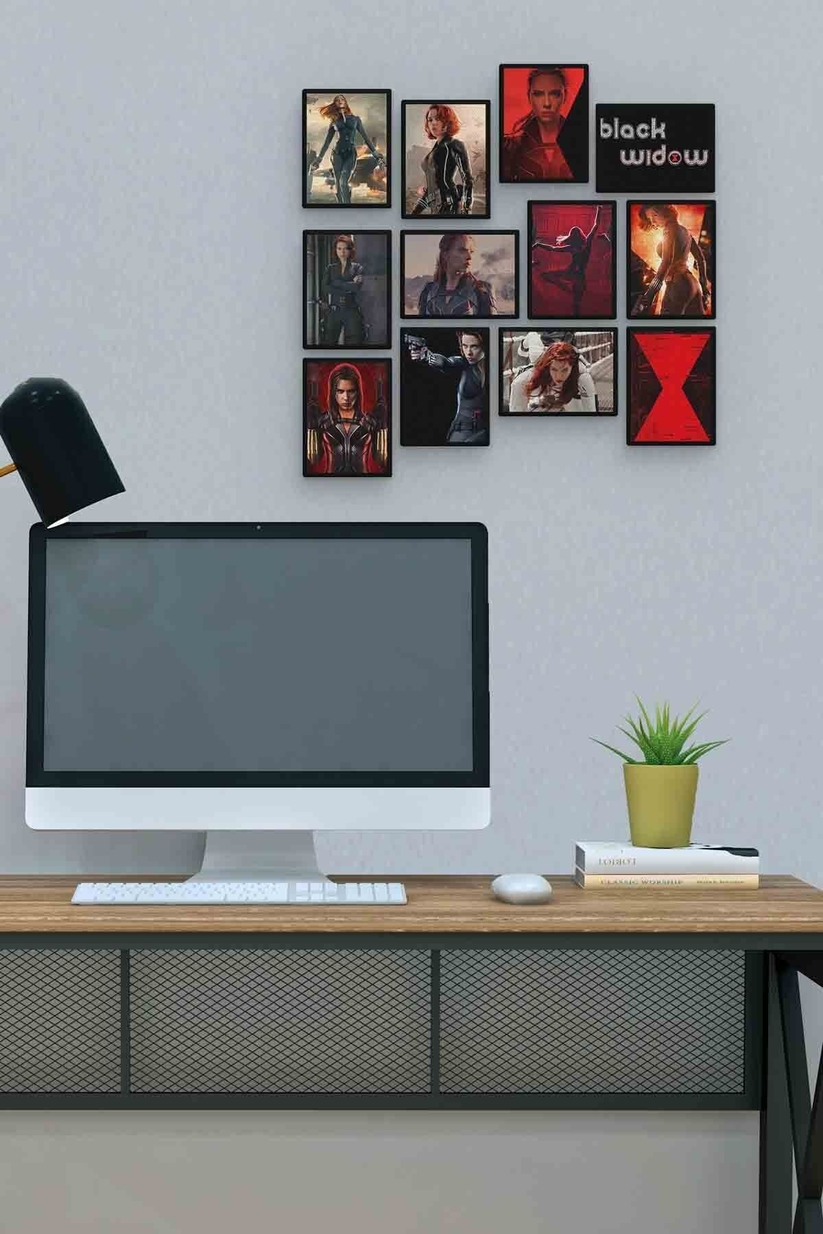 Black Widow 12 Parça Mdf (ahşap) Tablo Ofis Boyu