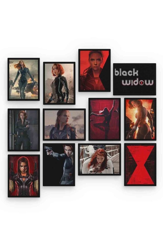 Black Widow 12 Parça Mdf (ahşap) Tablo Ofis Boyu