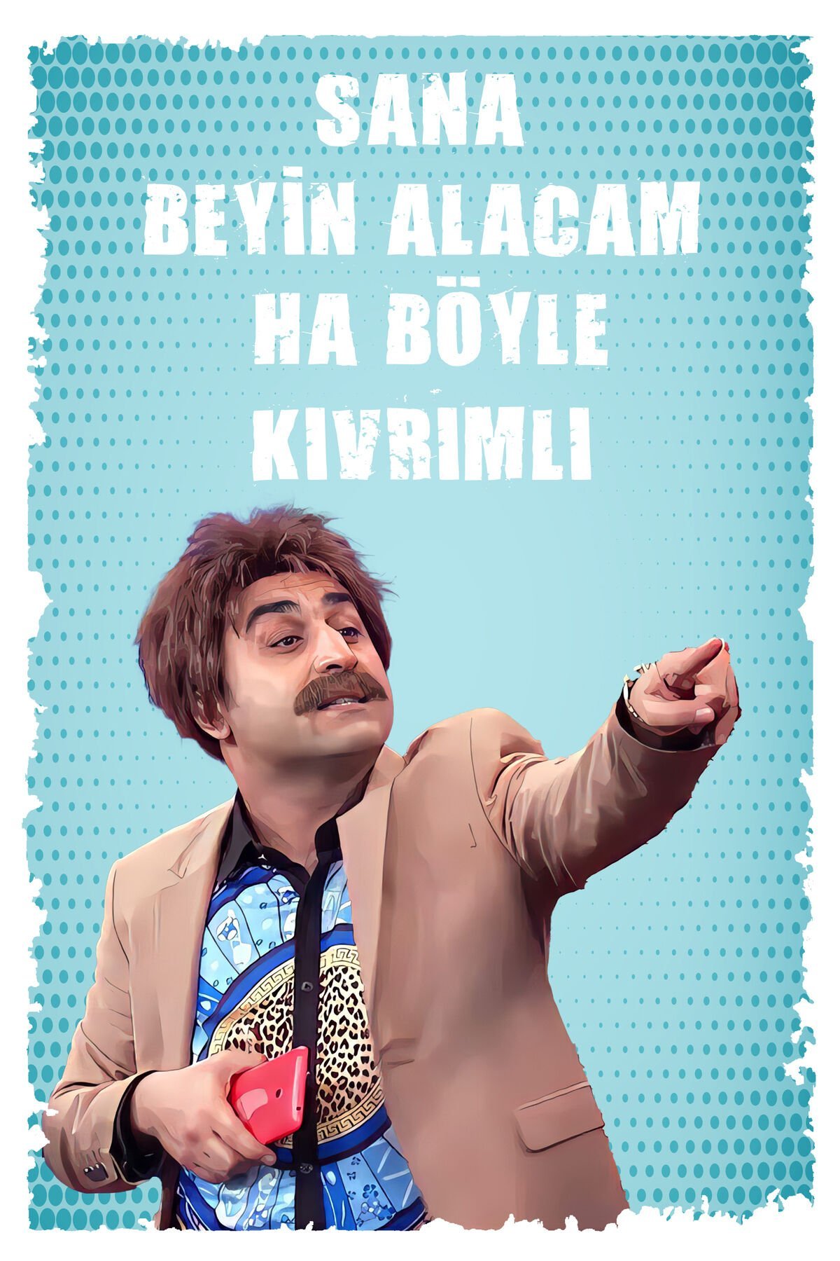 Yazılı Retro Ahşap Poster