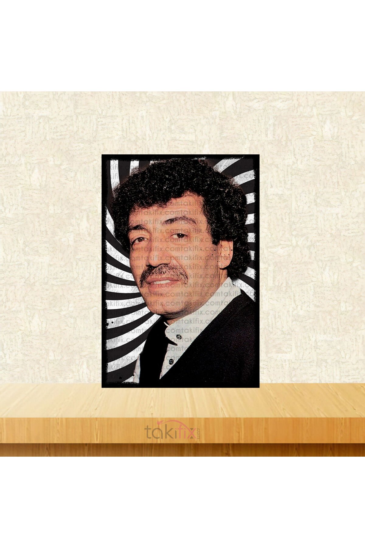 Müslüm Gürses Tasarımlı 20x30 Cm Retro Ahşap Tablo