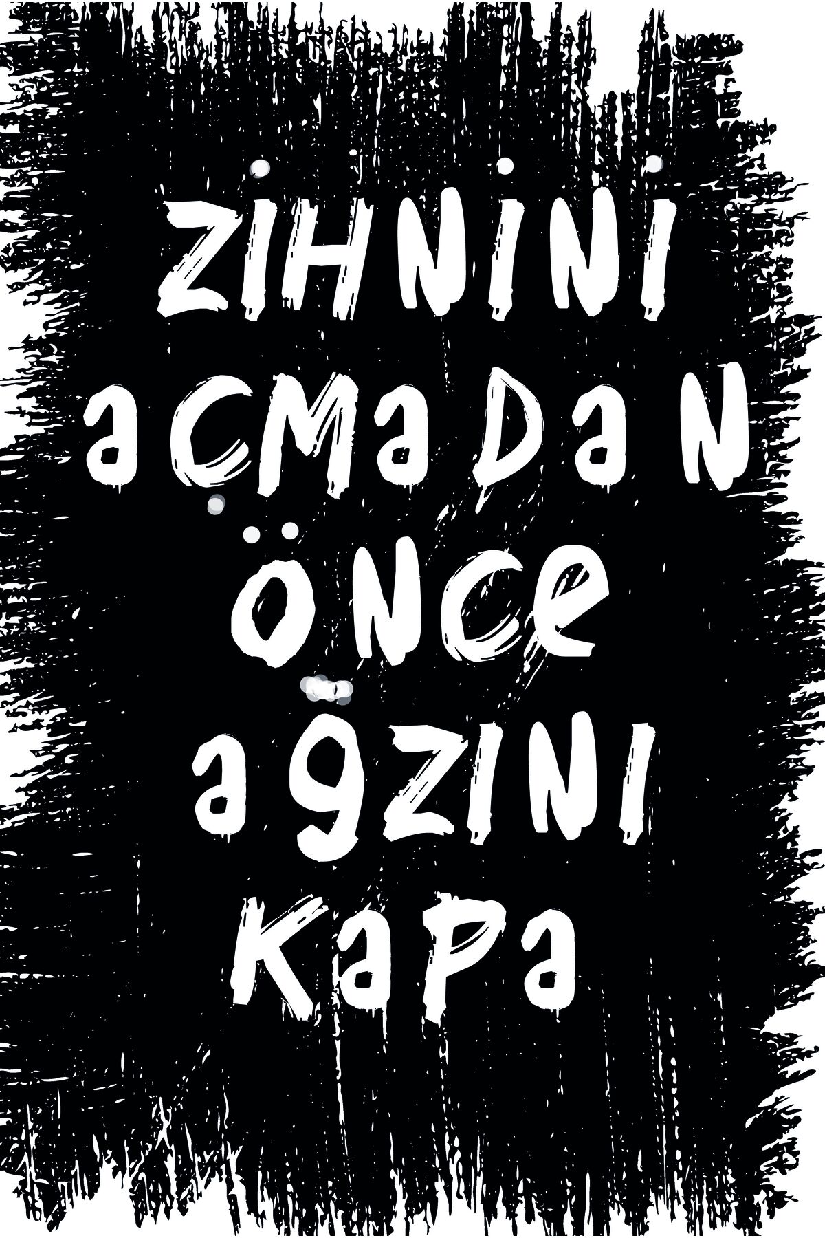 Yazılı Retro Ahşap Poster