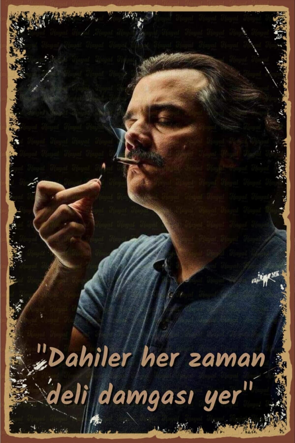 Pablo Retro Ahşap Poster