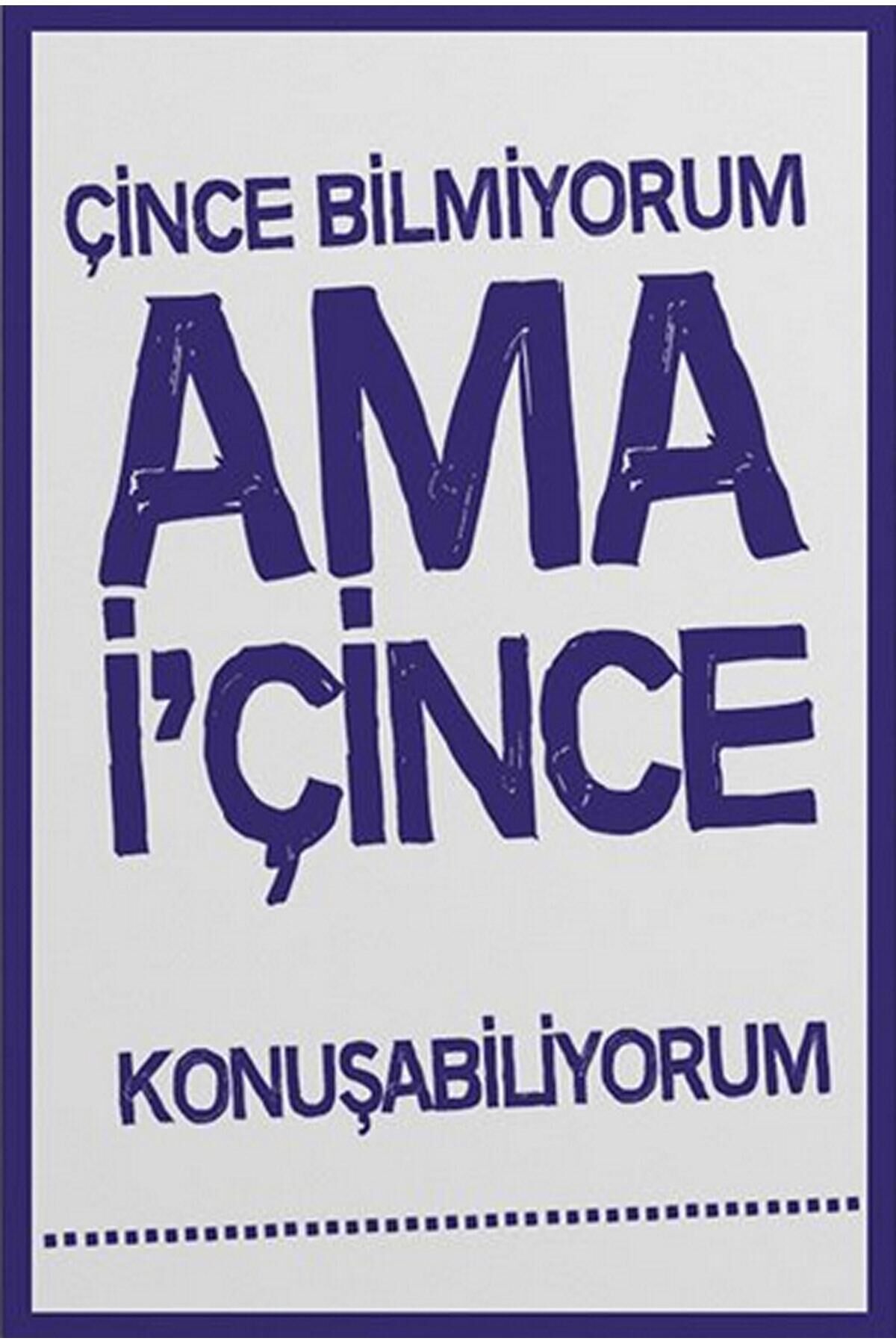 Çince Bilmiyorum Ama Içince Retro Ahşap Poster Yazılı