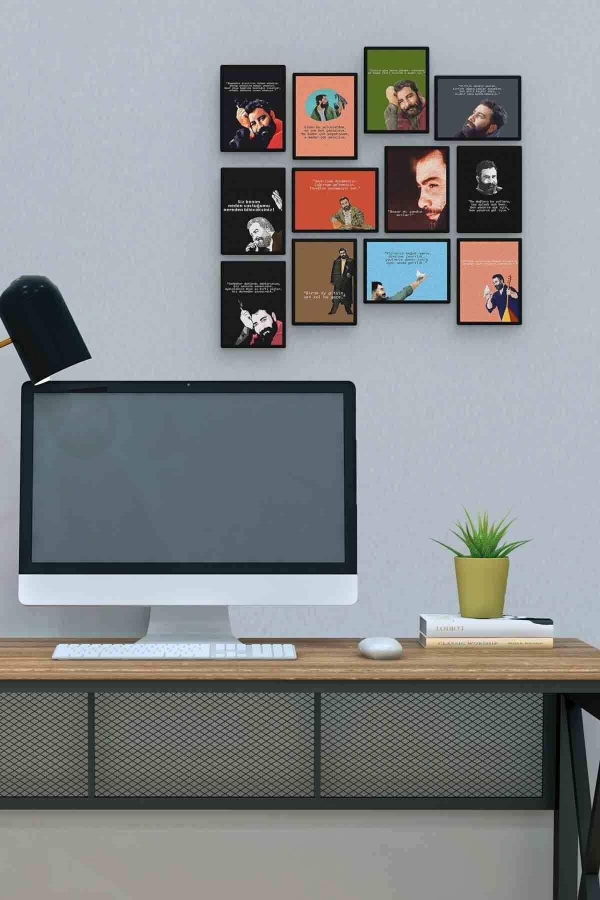 Ahmet Kaya 12 Parça Mdf (ahşap) Tablo Ofis Boyu