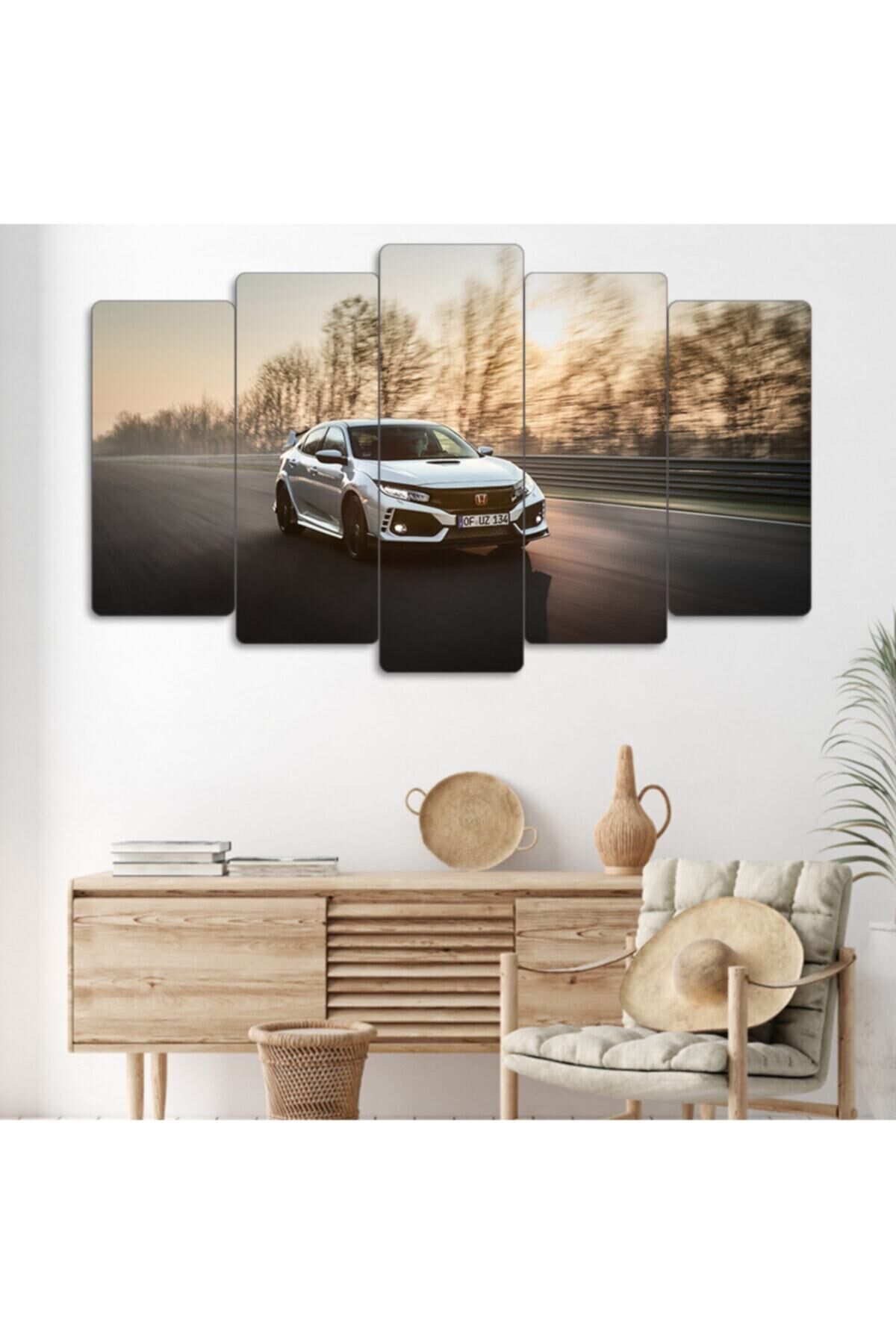 Araba 5 Parçalı Tablo