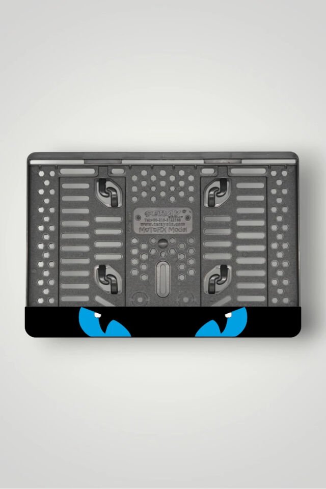 EJDERHA GÖZÜ 3D KABARTMALI MODEL 1 MAVİ PLEKSİ MOTOR PLAKALIĞI