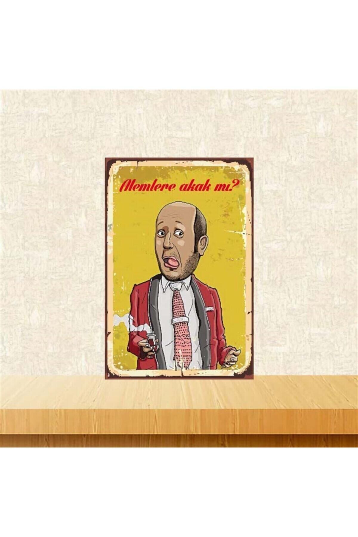 Alemlere Akak Mı Retro Ahşap Poster 20-30 cm