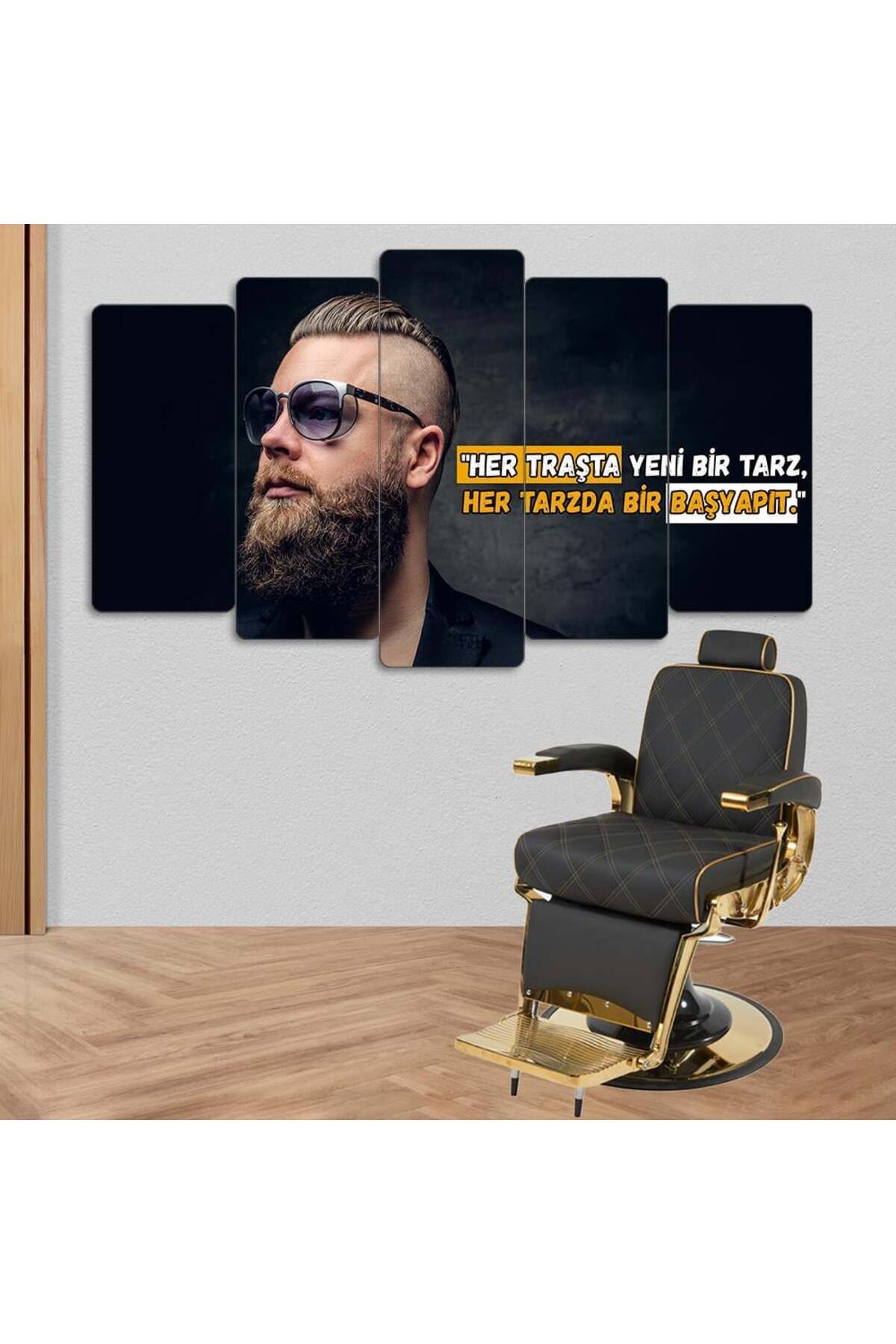 Her Tarzda Bir Başyapıt - 5 Parçalı Berber Tablo