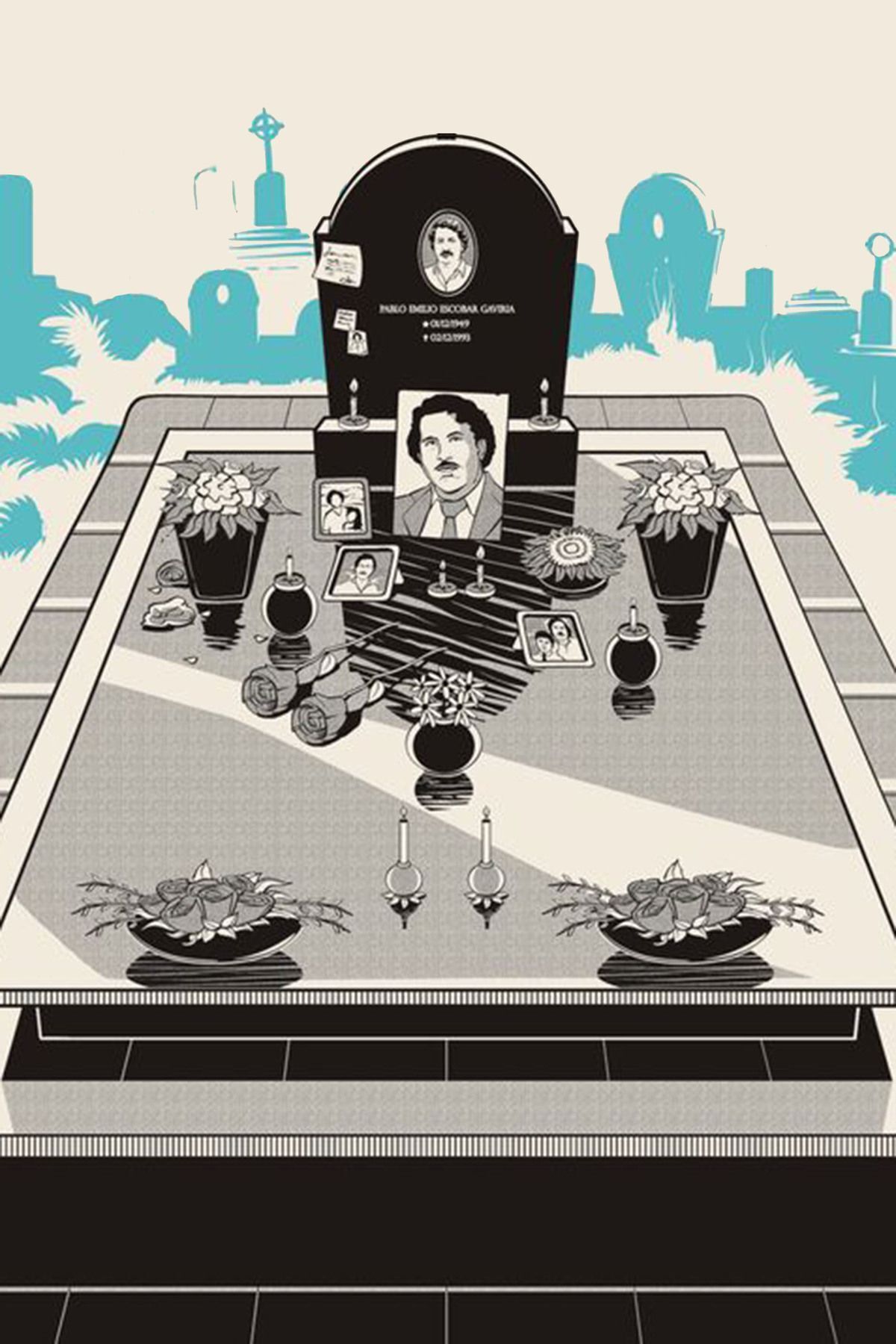 Pablo Escobar Retro Ahşap Poster PE1003