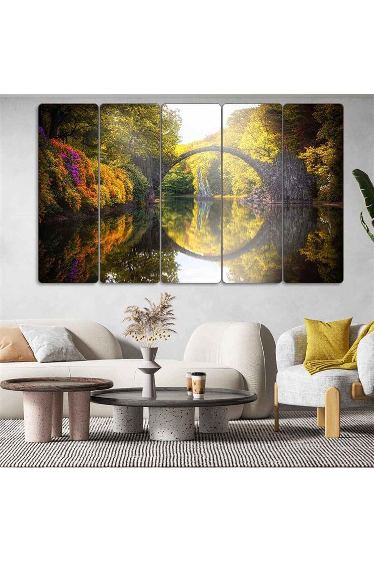 Almanya, Azalea and Rhododendron Park Kromlau - 5 Parçalı Tablo