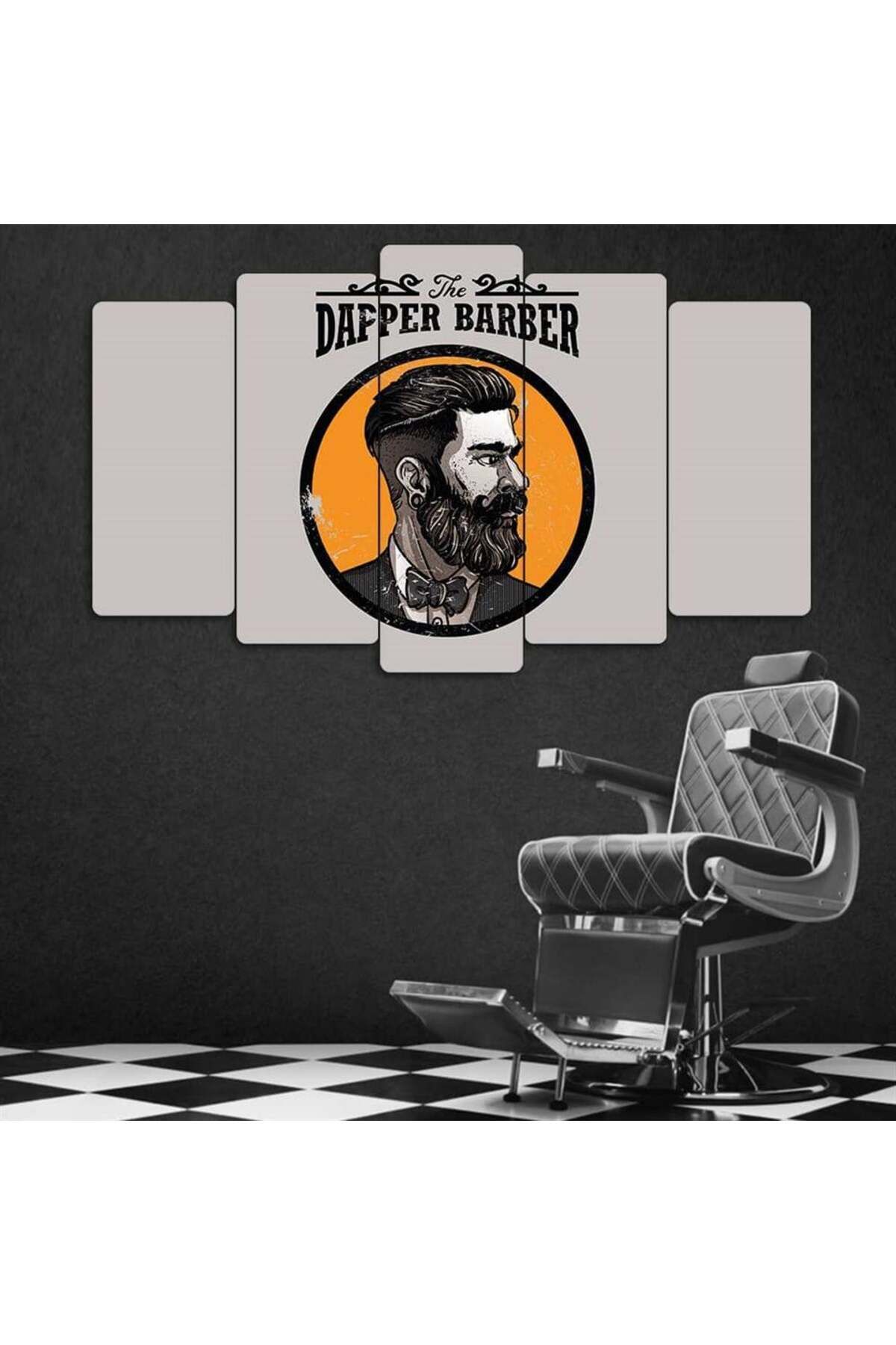 Dapper Tarzı - 5 Parçalı Berber Tablo