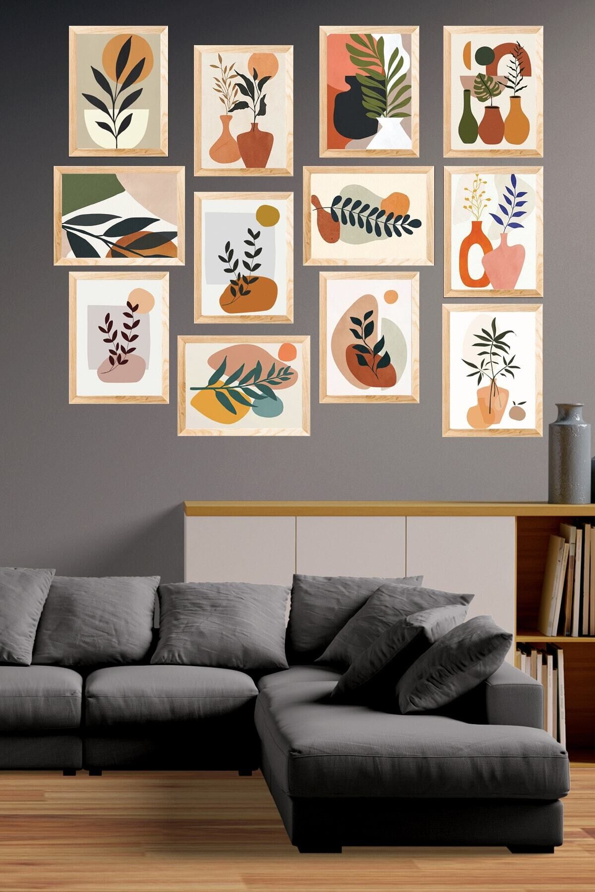 5 Parçalı Çerçeve Görünümlü Mdf Tablo Seti Mck103