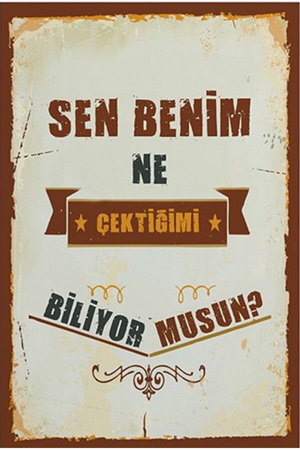 Retro Ahşap Poster