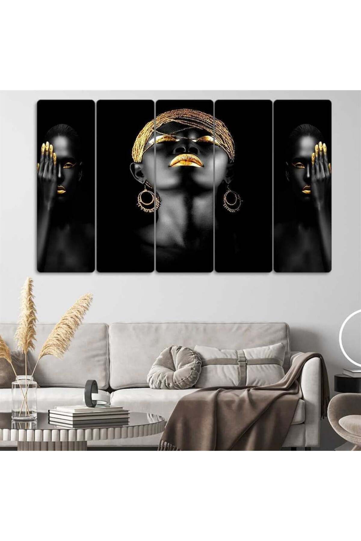 Altın Gözler, Gizemli Bakışlar - 5 Parçalı Tablo