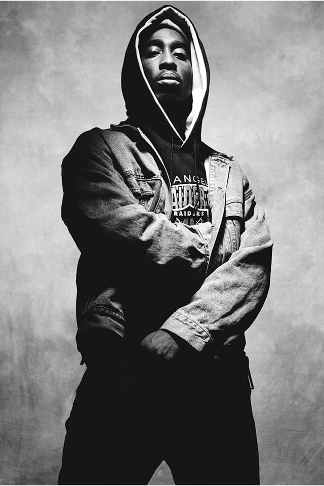 Tupac Temalı Retro Ahşap Poster