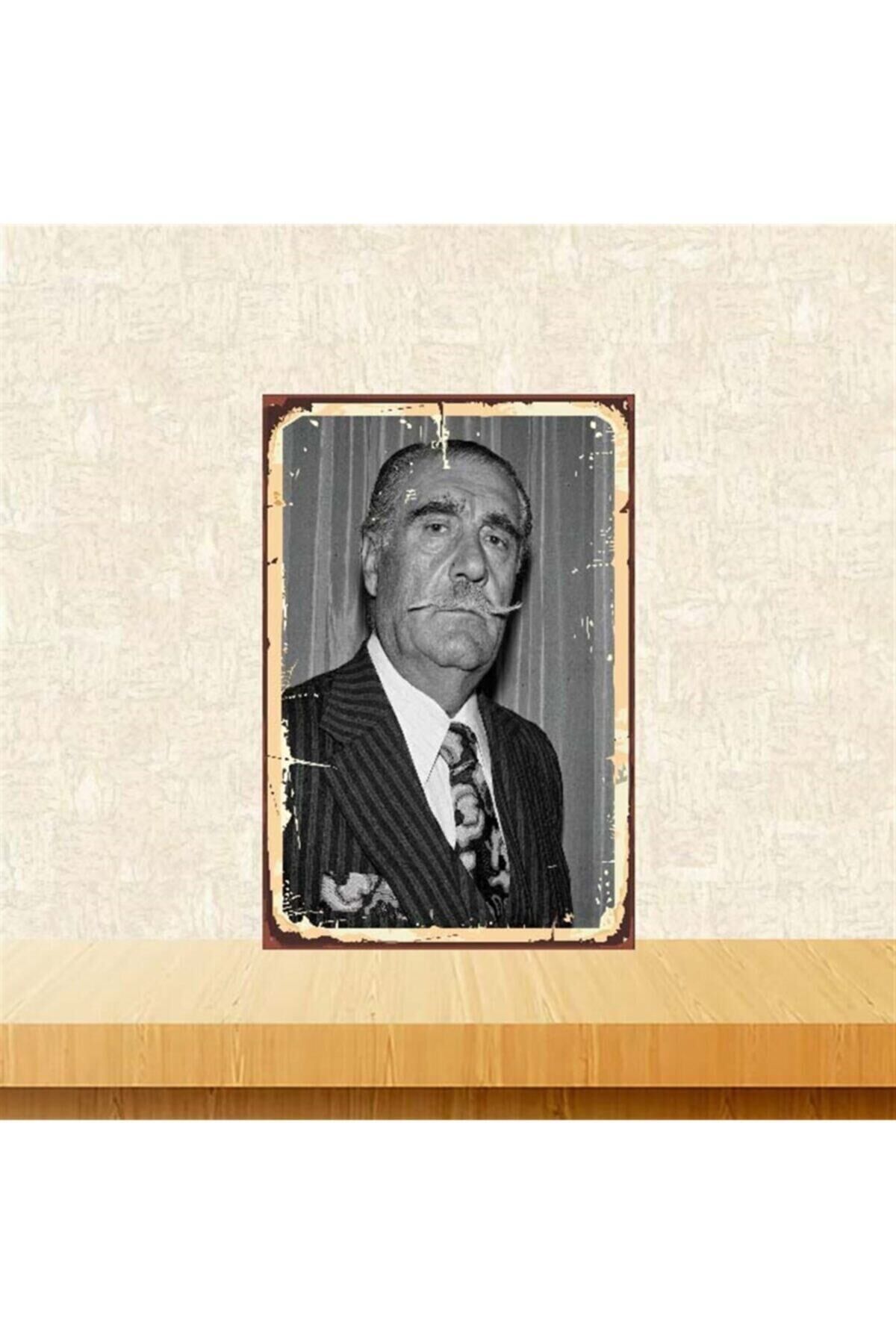 Hulusi Kentmen 20-30 Cm Retro Ahşap Poster Tkfx3774