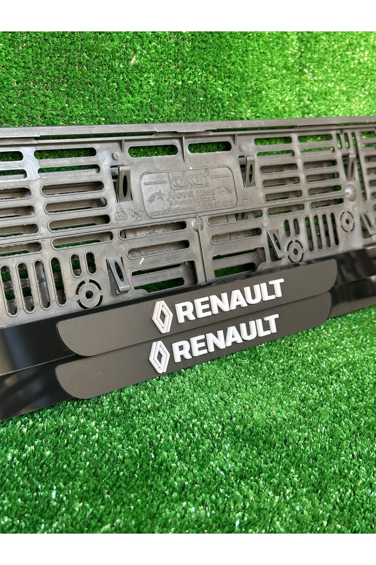 Pleksi Otomobil Plakalık Ahenk Model renault Logolu