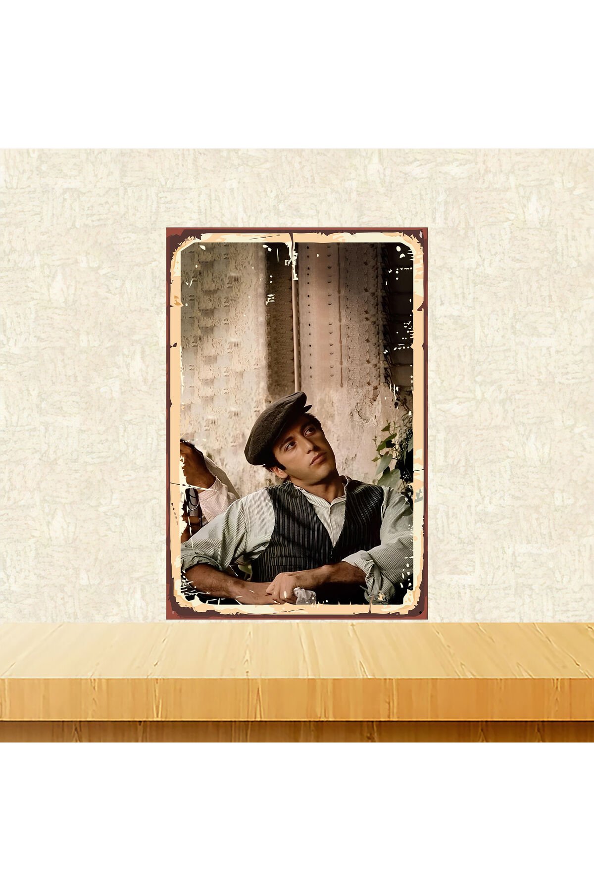 The Godfather Al Pacino Temalı 20 x 30 Cm MDF Ahşap Duvar Tablosu
