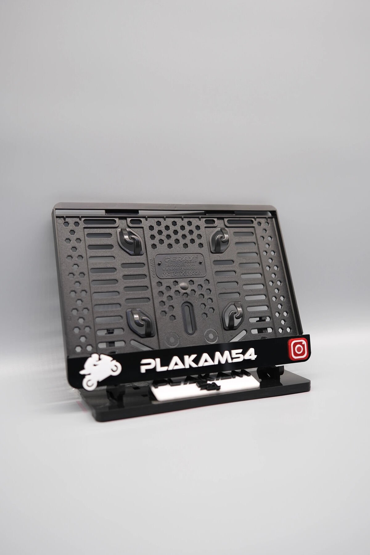 RACING VE INSTAGRAM TEMALI KİŞİYE ÖZEL İSİMLİ PLEKSİ MOTOR PLAKALIĞI