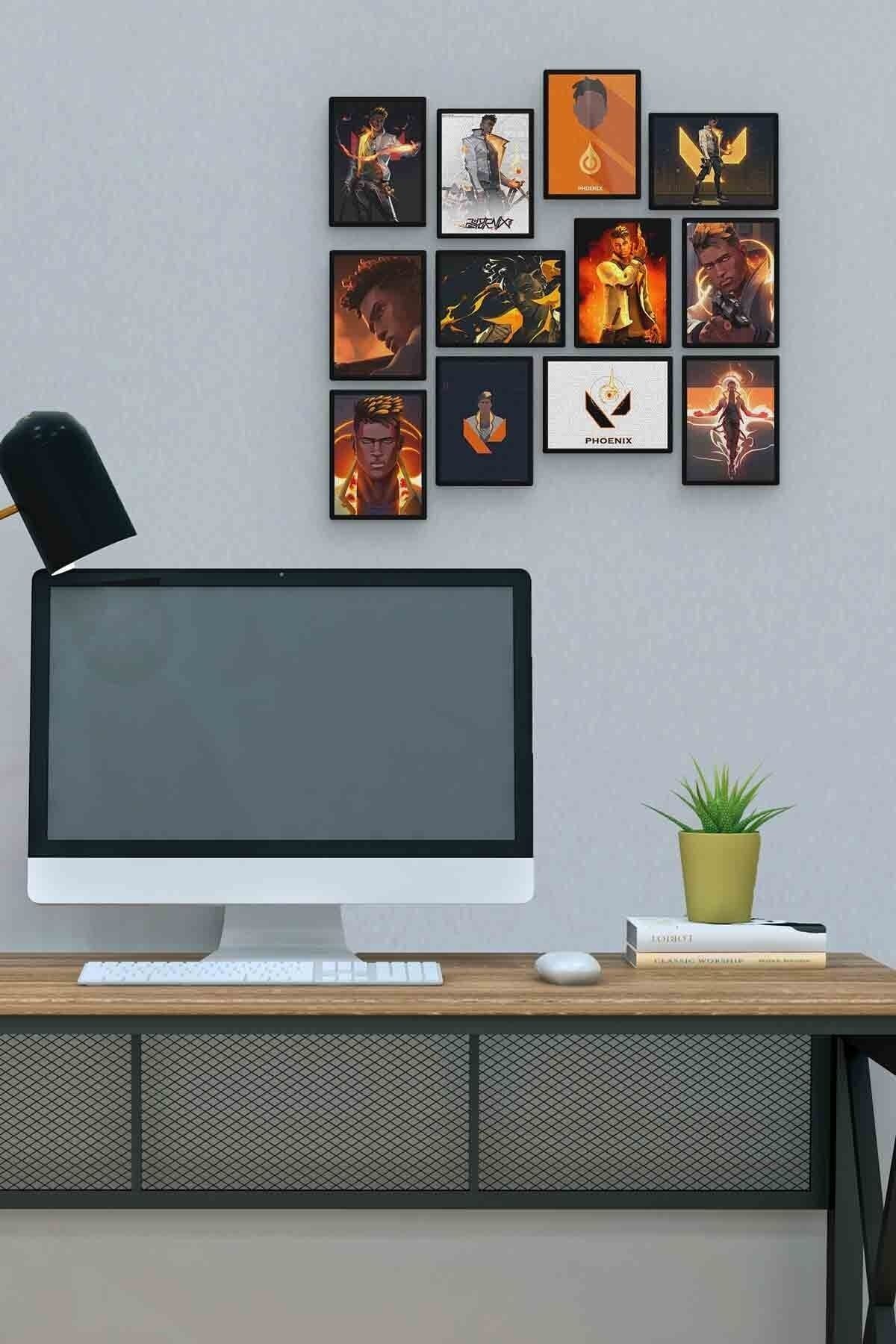 Phoneix 12 Parça Mdf (ahşap) Tablo Ofis Boyu