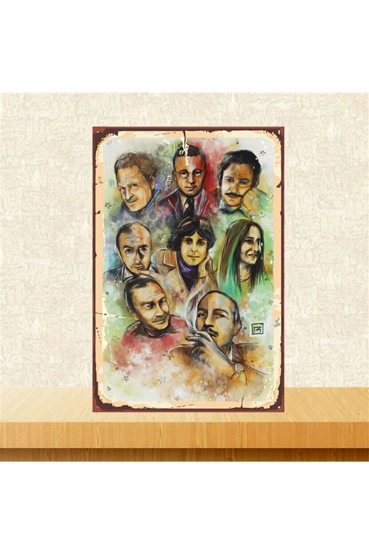 Unutulmayanlar Retro Ahşap Poster 20x30 cm