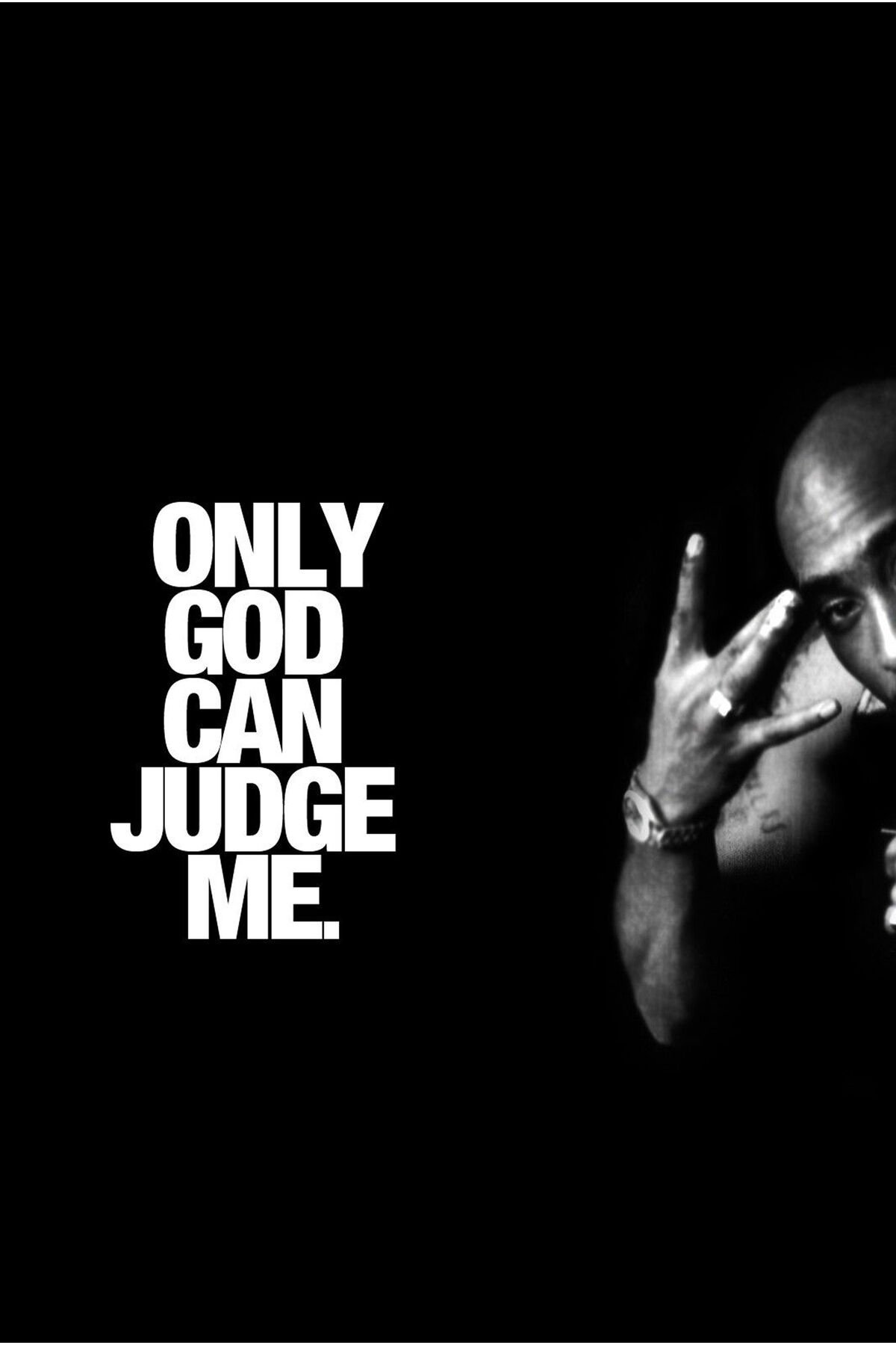 Tupac Temalı Retro Ahşap Poster