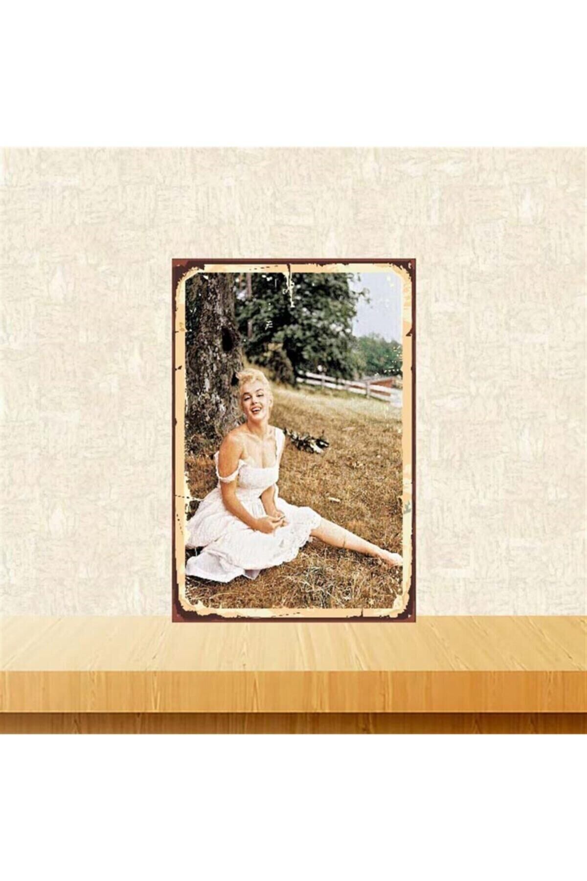 Marilyn Monroe 20-30 cm Retro Ahşap Poster Tkfx3804